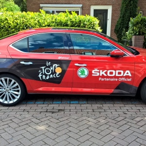 Skoda Superb a la Tour de France
