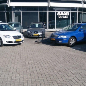 Blauwe ingeruild voor de witte.