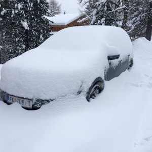 Skoda vol sneeuw