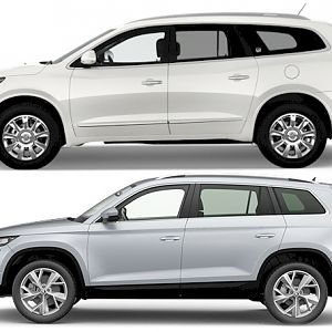 Grote Kodiaq vs Midsize SUV uit de VS ;-)