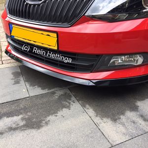 Spoiler pakket gemonteerd