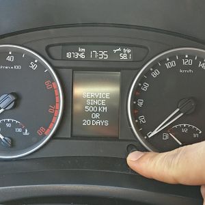 bericht na 10 sec trip reset knop indrukken