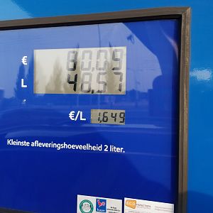Bijna lege tank gehad