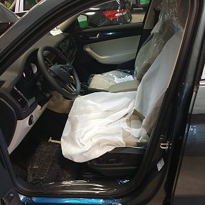 Skoda Kodiaq beige interieur voor