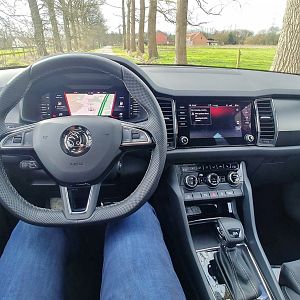 Kodiaq Sportline bestuurdersperspectief