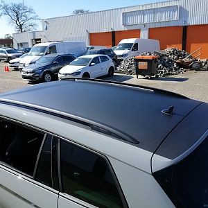 Skodiaq 2019 Sportline Steel Grey geen chroom, zwart dak achter