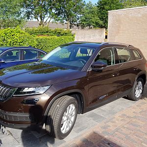 Foto nieuwe kodiaq voorkant