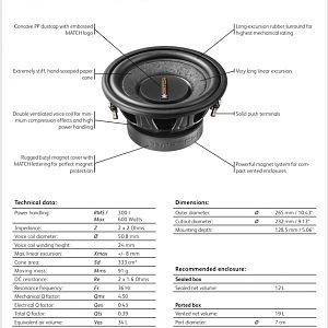 Match Subwoofer