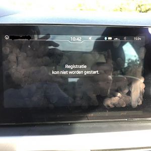 Foutmelding bij registreren hoofdgebruiker