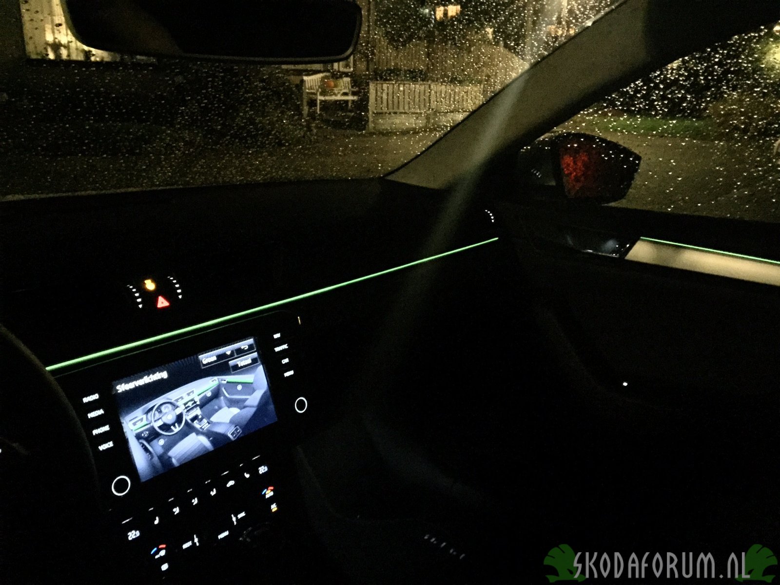 Groen interieur