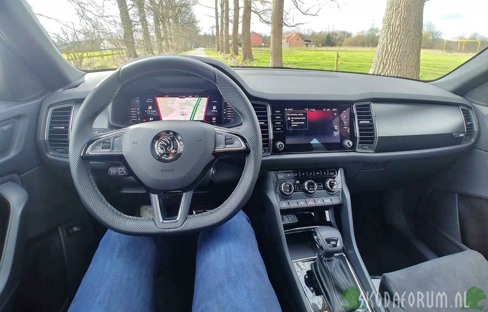 Kodiaq Sportline bestuurdersperspectief