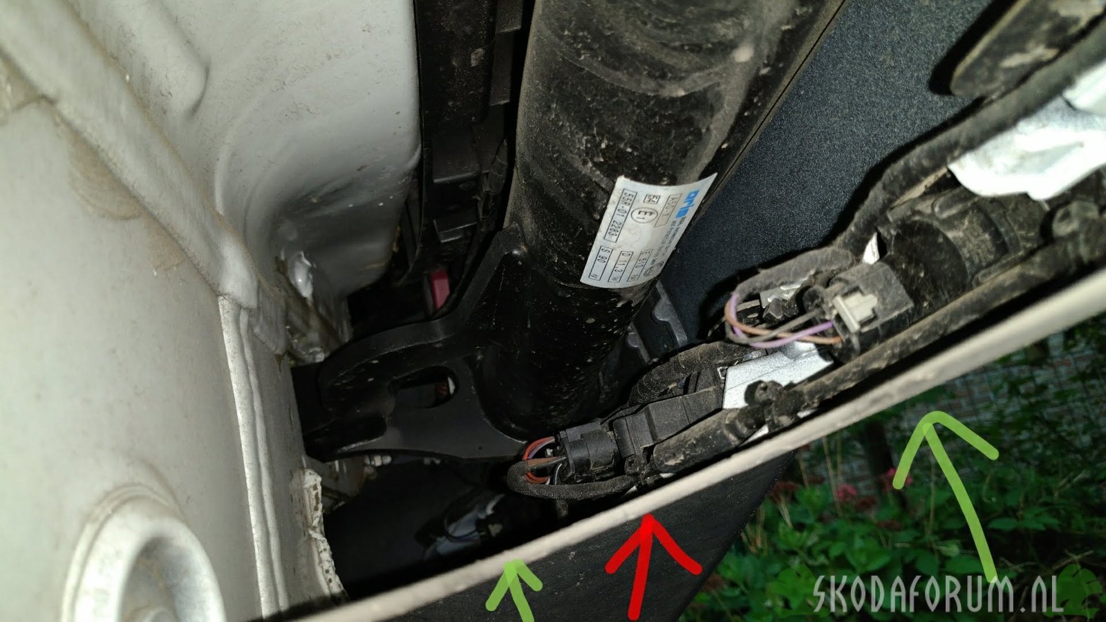 Locatie Blind Spot sensor