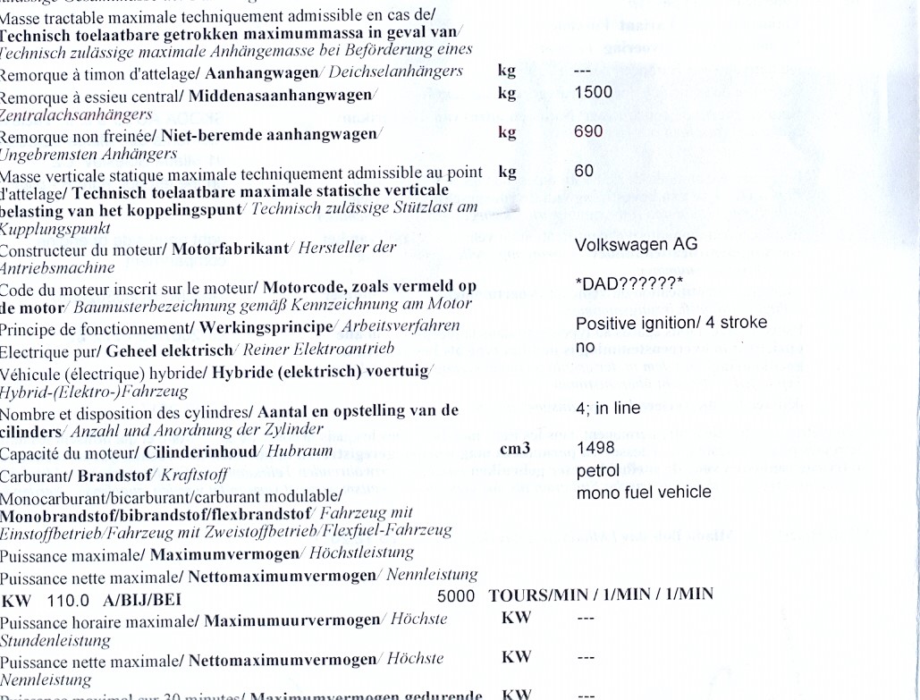 Max kogeldruk volgens EG-Certificaat