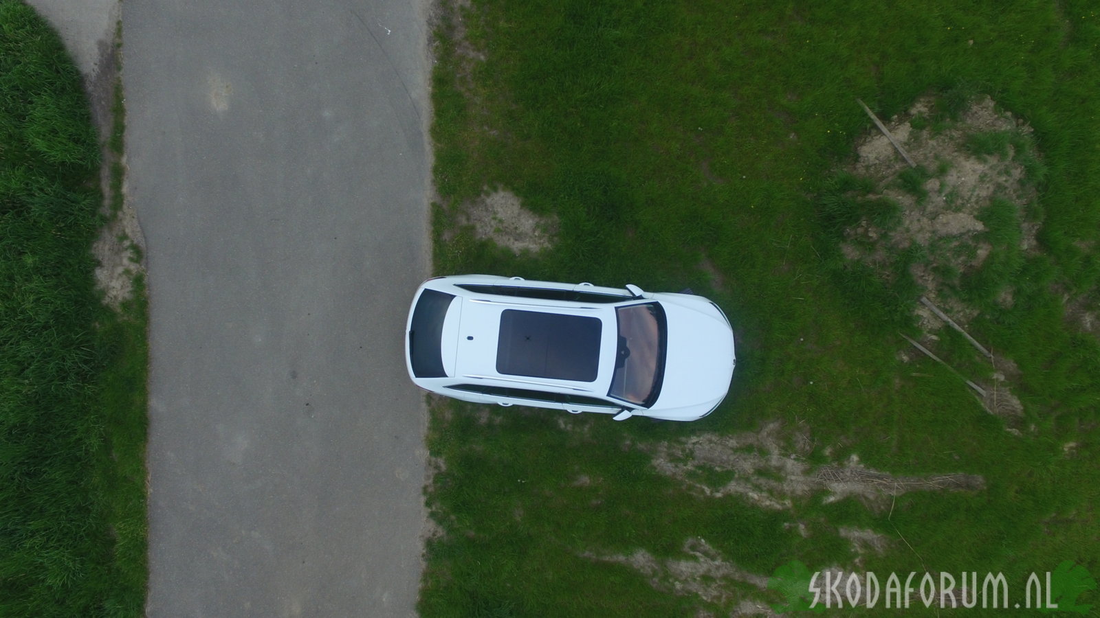 Met de drone gefotografeerd