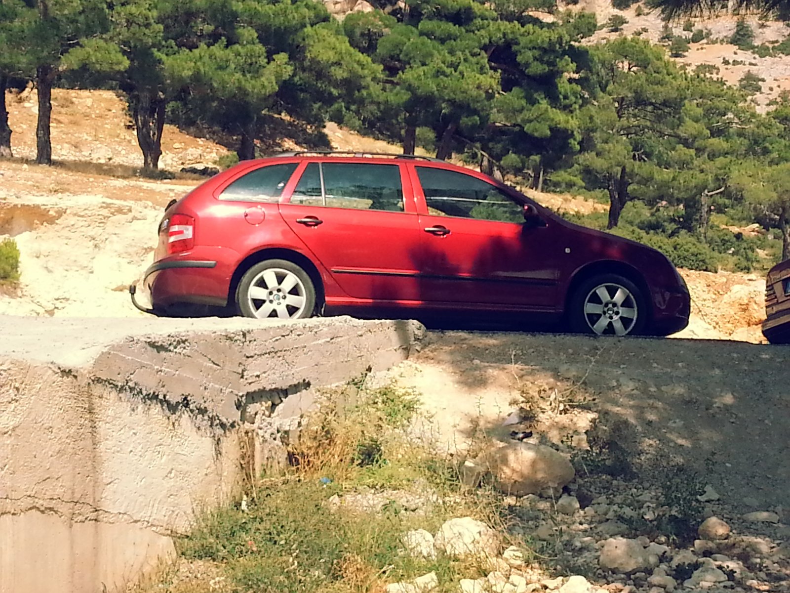 Skoda Fabia 1.9 TDI 2006 In de bergen