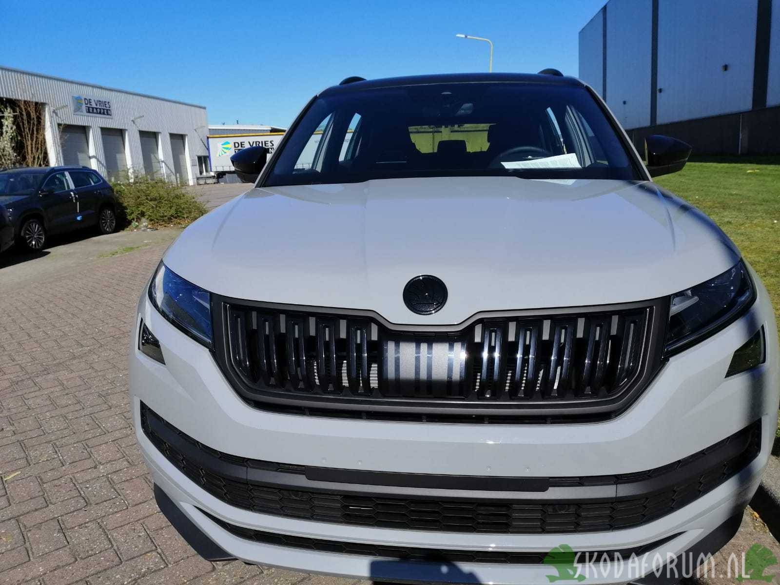 Skodiaq 2019 Sportline Steel Grey geen chroom, grill wrap