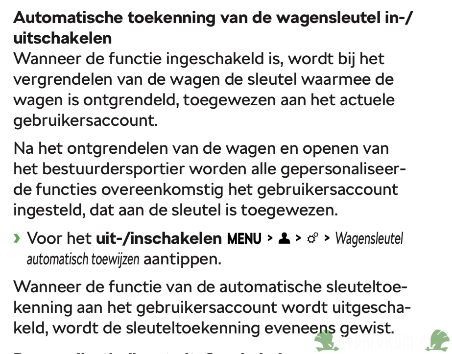 Sleutels koppelen aan profiel