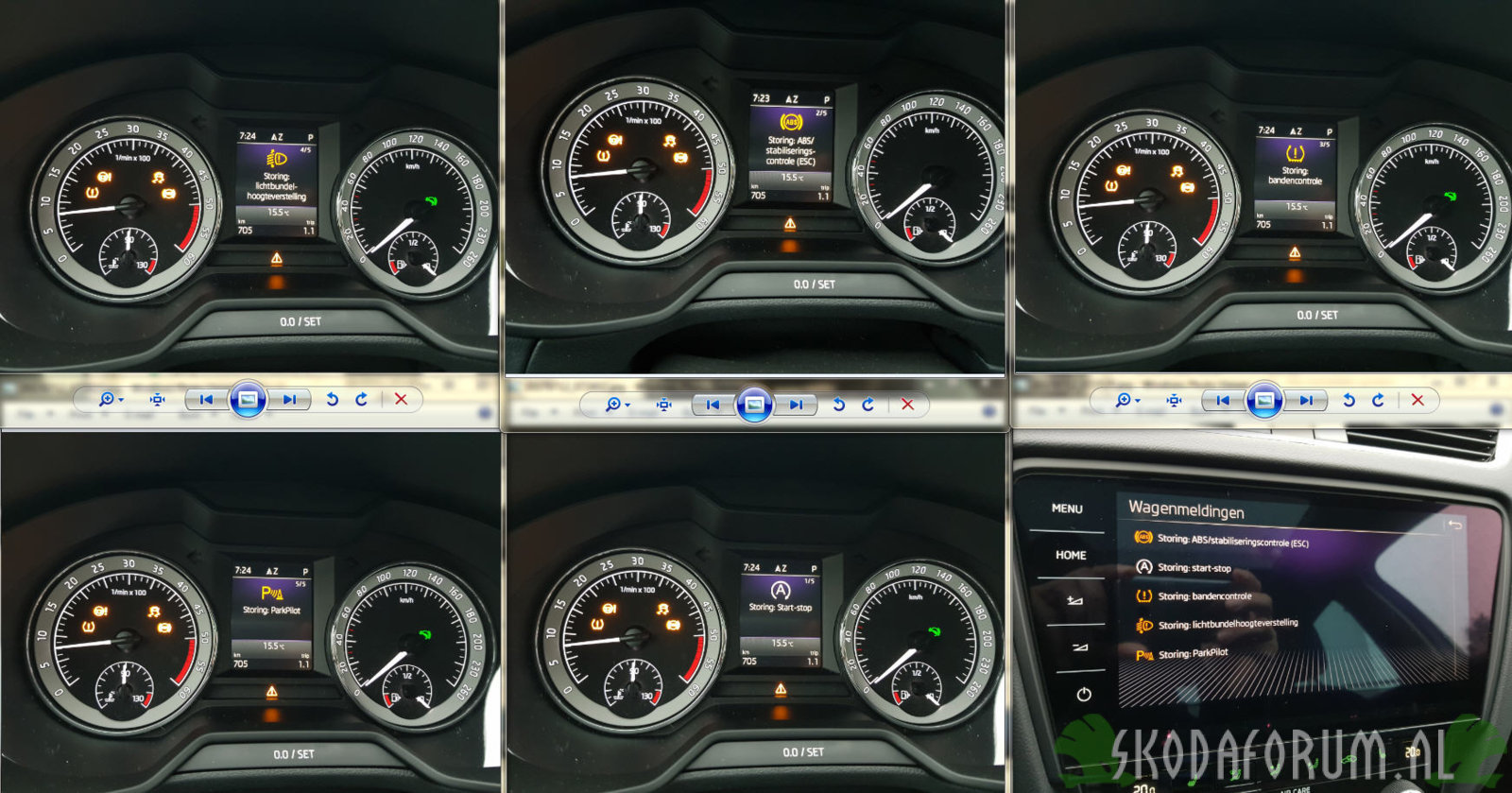 Storingsmeldingen Octavia 2017